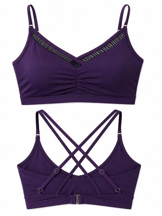 CALIA by Carrie Underwood Other - CALIA by Carrie Underwood Strappy Back Sports Bra Bikini Top| Purple | M